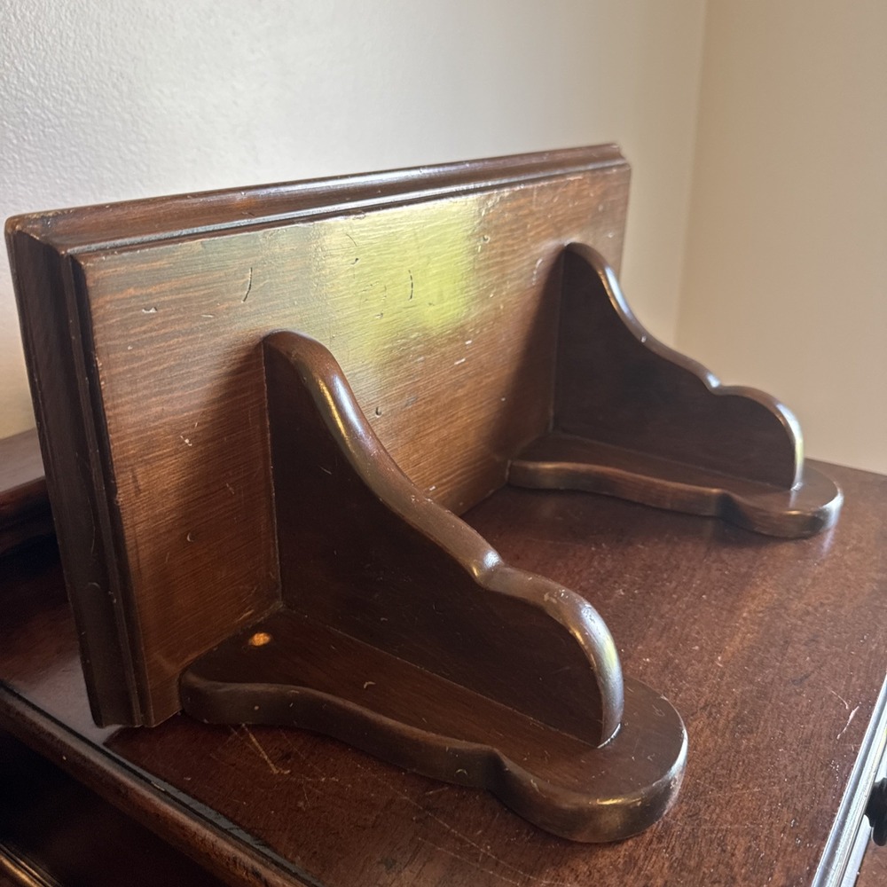 16" Vintage Wood Wall Mount Shelf Country Cottage - Picture 4 of 14